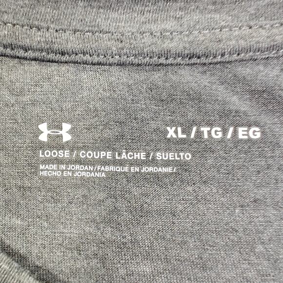 Under Armour Graphic Workout Top Gray Loose Fit Size XL - Picture 5 of 6